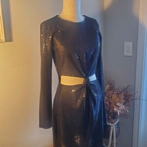 DIVIDED H&M Black Dress Size M